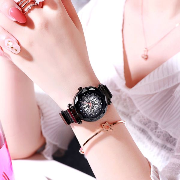 

fashion rose gold watch women flower dial watches ladies dress quartz wristwatches female clock gift montre femme 2019, Slivery;brown