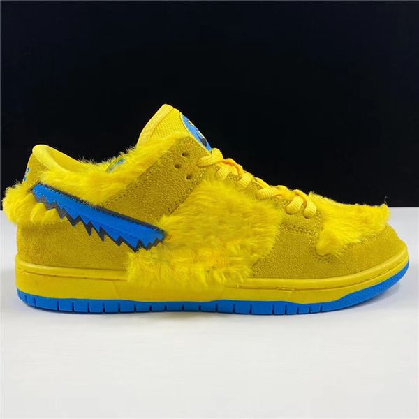 

2020 released authentic grateful dead x sb dunk low yellow bear orange green outdoor men women skateboard shoes sports sneakers with box
