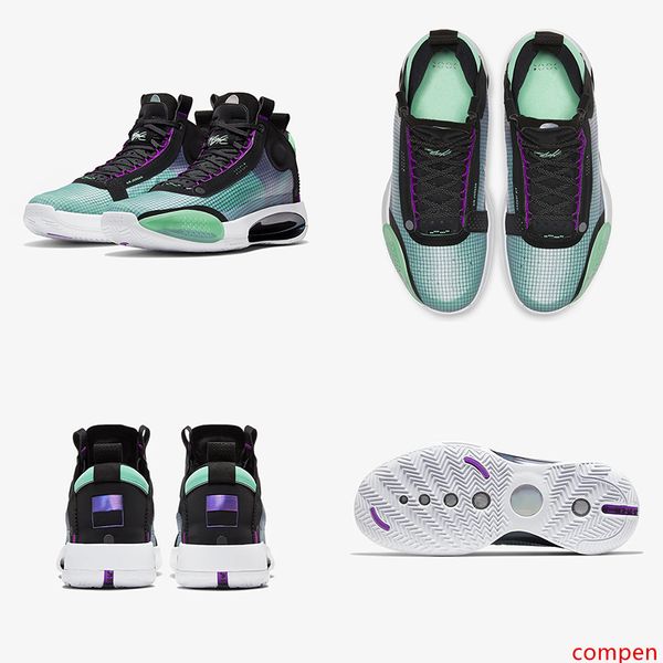 

jumpman xxxiv 34 blue void basketball shoes 34s zoom eclipse bred amber rise pe green glow metallic silver mens sports sneakers
