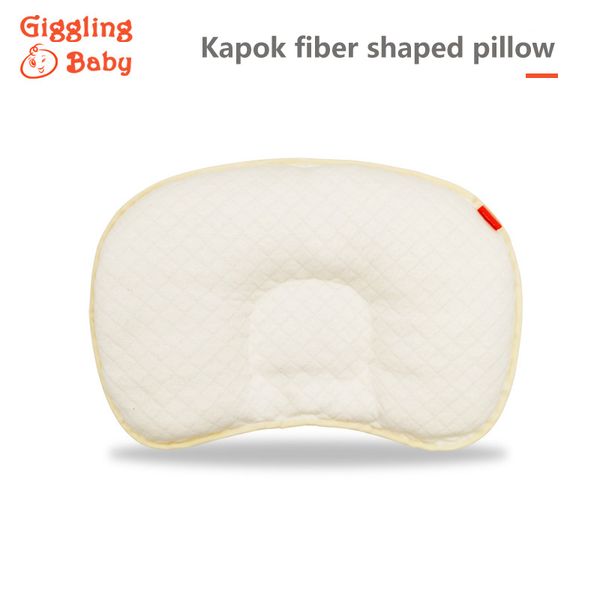

giggling baby2019 kapok fiber antibacterial anti-mite wet guide natural healthy baby styling pillow
