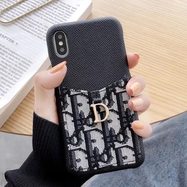 

новый модный чехол для телефона iphone 11 pro max 7 8 plus x xs xr xs max высокое качество кожаный держатель карты бумажник крышка телефона