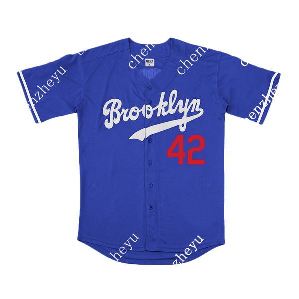 

men's 42 jackie robinson jersey los angeles brooklyn blue 852263522, Blue;black