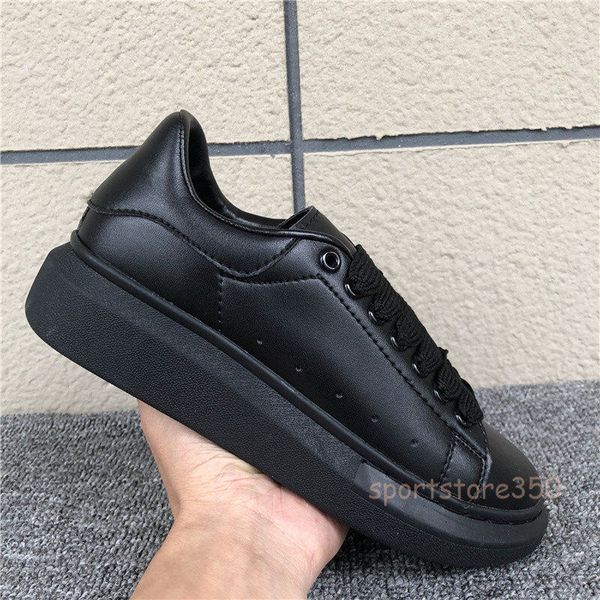 smart black leather trainers