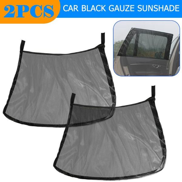 

vodool 2pcs car rear side window sun shade mesh fabric sun visor shade cover shield auto uv protector sunscreen sunshade curtain
