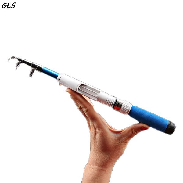 

1.1m-2.1m mini portable fishing rod spinning carbon fibe fishing hand tackle