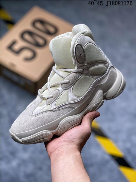 

kanye west 500 high slate high running shoes designer 500 desert rat black women men sports outdoor basketball sneakers