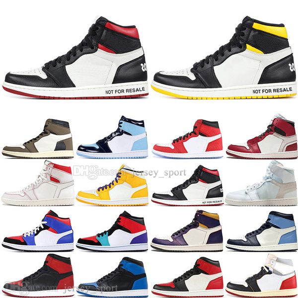 

1 high og travis scotts cactus jack unc mens basketball shoes 1s 3 banned bred toe chicago lakers men sport designer sneakers trainers, White;red