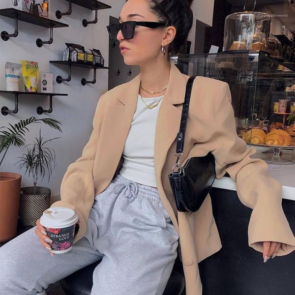 

цвет блейзер длинный рукав односнабганый женский дизайнер blazers дамы дизайнерская одежда сексуальная негабарита, White;black