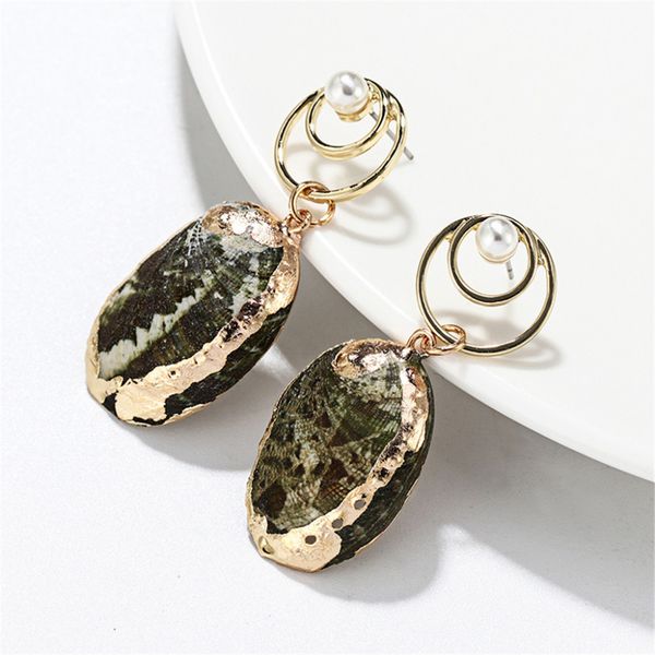 

2019 fashion new trend ocean series shell earrings temperament shell conch earrings femal jewelry accessories 0430, Silver