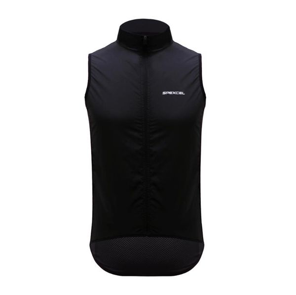 

spexcel классический blackpro велосипедной команды ветрозащитный bike vest lightweight велоспорт gilet италия miti сетка на спине карман на, Black