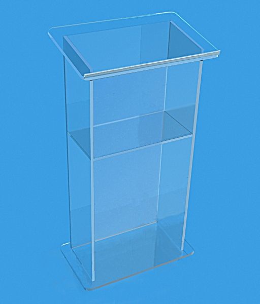 

transparent artistic acrylic church lectern / pulpit of bright acrylic church