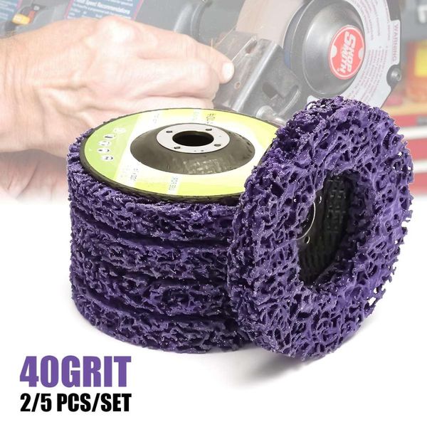 

5pcs/set 100x16mm poly strip stripper disc wheel stripper clean grinder remover removal paint rust sanding polishing