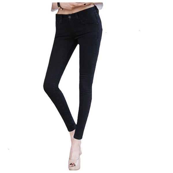 

women designer pants women s designer jeans pencil pants women in the 2019 new female korean stretch slim jeans pants feet, Blue