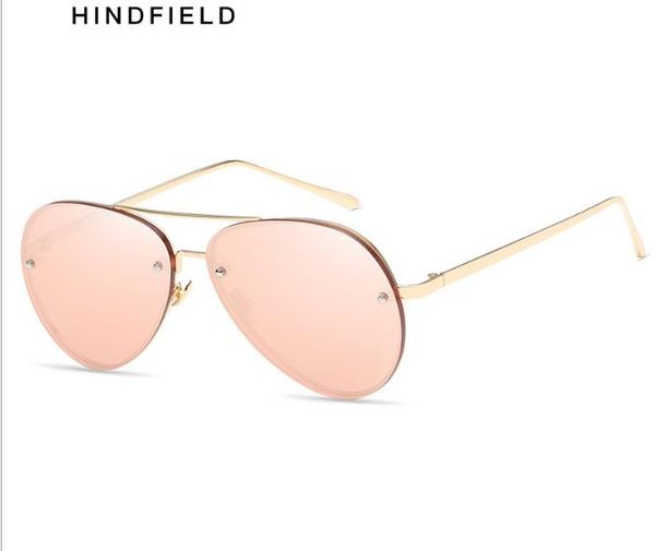 

2019 european and american trend sunshade personality pilots sunglasses lady ocean lens sunglasses, White;black