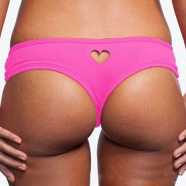 

bikini bottom bathing beach swimwear briefs thong women's swimming suit hollow heart