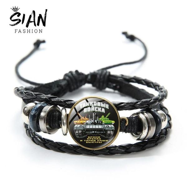

sian tank gsvg bracelet special forces art pes braided bangle handmade men women jewelry personalized accessories for friend, Black