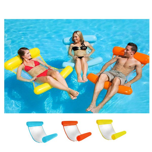 

new summer floating water hammock float lounger inflatable floating bed beach swimming pool lounge float bed chair kids adults