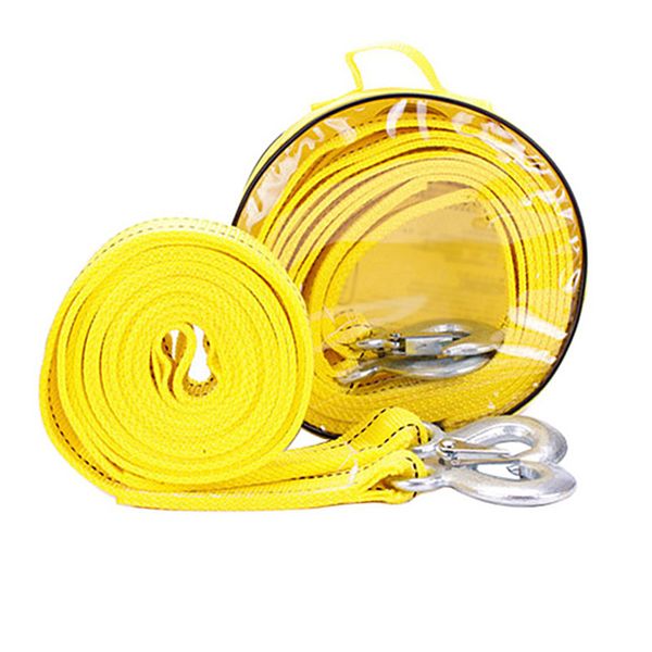 

heavy duty towing rope 4 meters 5 tons capacity with alloy steel hooks for pulling cars nr-shipping
