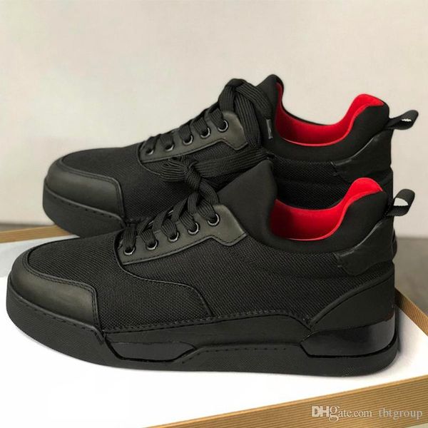 

new designer sneakers spikes aurelien flat trainer red bottom men shoes black aurelien sneakers casual outdoor trainer perfect quality