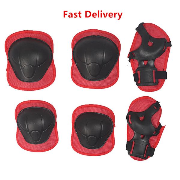 

Fast Delivery! Safety Knee Elbow Pads with Wrist Guards Protective Gear Kit Children Protection Kids Knee Pads Set FY2040
