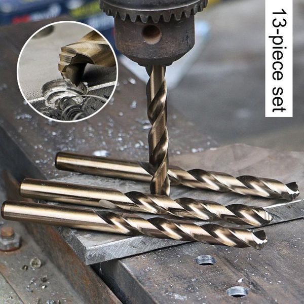 

m42 twisted electric drill bit set steel nitride saw set 1/4 hex shank black drill power tools /3mm 4mm 5mm 13pcs 19pcs 25pcs