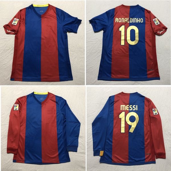 

Top 06 07 08 Месси ретро трикотажные изделия футбола XAVI футбол рубашка 2006 2007 2008 RONALDINHO Джерси HENRY Классический Майо-де-футовый