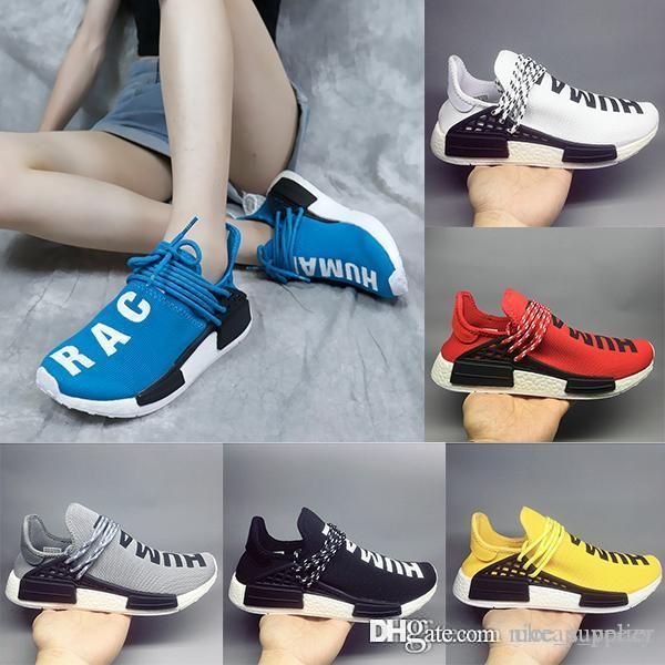 

2018 wholesale nmd "human race" pharrell williams x 2019 men's & women's discount fashion running shoes eur 36-45