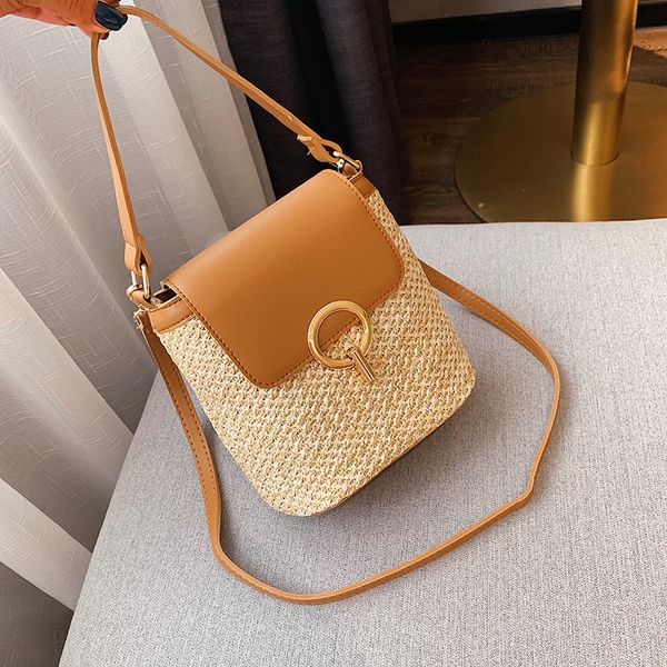 

bags for women 2020 purses and handbags messenger pu leather shoulder knitting new fashion versatile casual