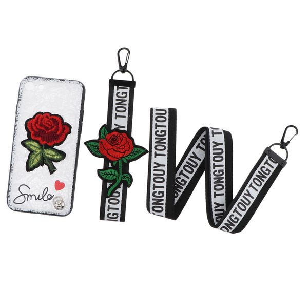 

embossed lace embroidery roses phone case cover for iphone 7/8