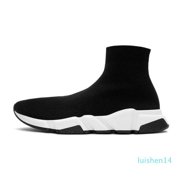 

sock shoes men women speed trainer high low sneakers triple black white beige red pink mens causal tennis shoe jogging walking l14