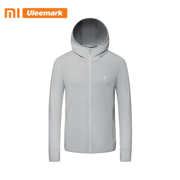 

uleemark summer thin male jacket uv-protection knitted men's sports clothing upf50, Tan;black