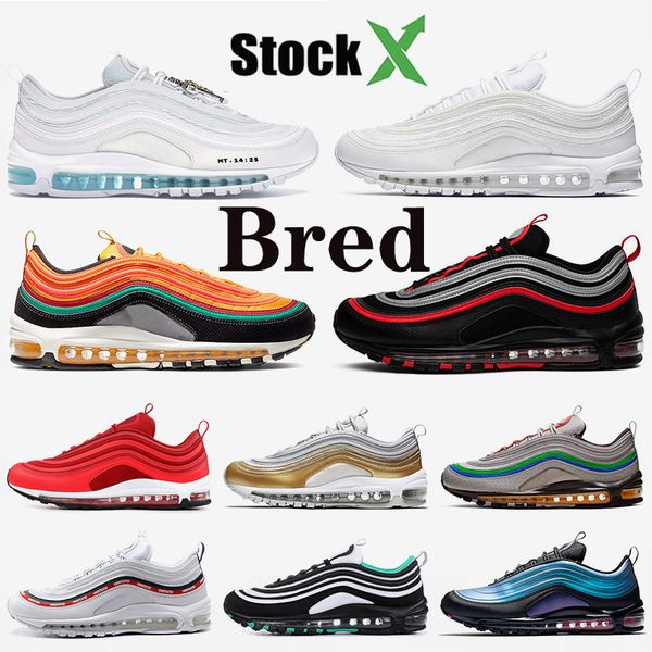 

лучшее качество дизайнера air кроссовки newest иисус мужчины тройной белый gym red светоотражающего бред off женщина тренер спорт кроссовки, White;red