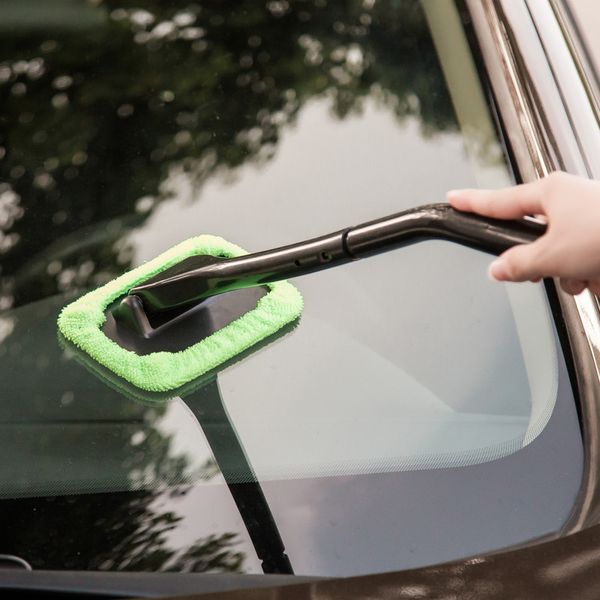 

1pcs detachable 44.5cm window brush microfiber wiper cleaner cleaning brush with cloth pad car auto cleaner cleaning tool