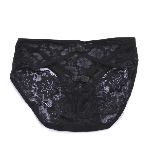 

lace lingerie femme women ladies panties cross strap bow g-string briefs erotic panties thongs underwear, Black;white