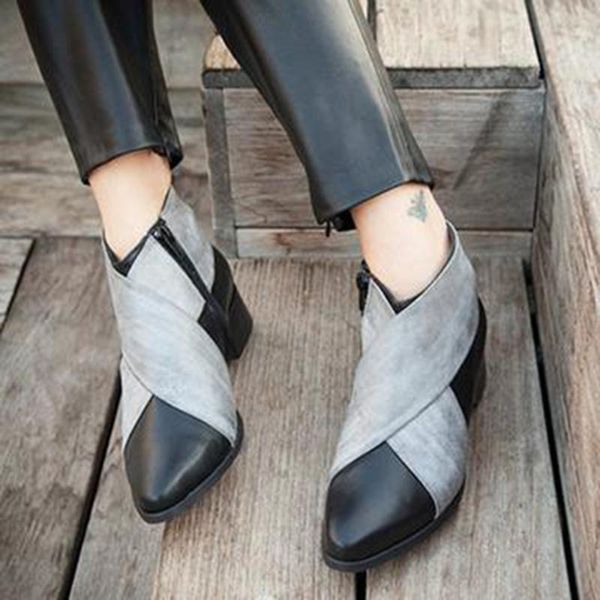 

dihope women ankle boots wedges platform spring female high heel increasing shoes lady elastic band fashion casual footwear, Black