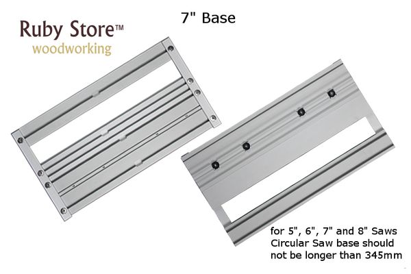 

7"/9"inch universal base for circular saw to be used for guide rail tracks