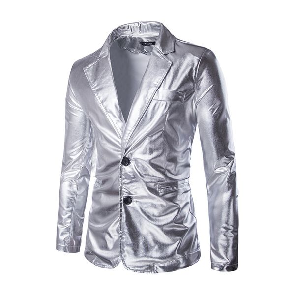 

origional new style bronze bright surface costume slim fit suit men one-button man formal dress suit, White;black