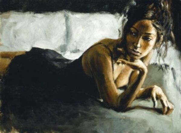 

fabian perez "renee на кровать ii" home decor расписанную hd печать картина маслом на холсте wall art canvas картинки 200301