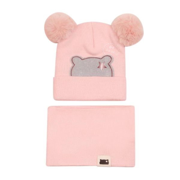 

new spring autumn girls hat scarf set cartoon star swan baby boy girls hat set children scarf-collar cotton kids, Yellow