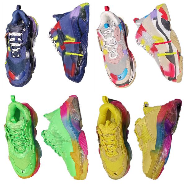 

2020 new solid color outdoor men and women leather waterproof casual shoes stitching breathable crystal bottom sneakers soft and comfortable, Black