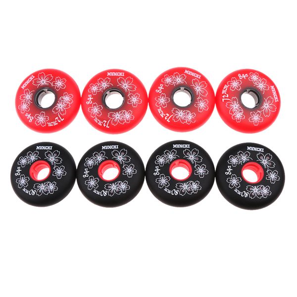 

set of 8 replacement wheels for skating inline roller skate shoes 84a 72mm& 80mm
