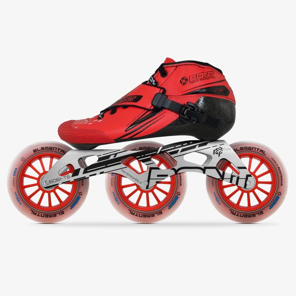 

100% original bont jet speed inline skates size 29-40 heatmoldable carbon fiber boot frame 3*90/100/110mm wheels racing patines
