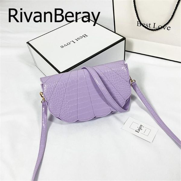 

shell bag alligator crossbody bags for women 2020 pu leather fashion shoulder bag elegant handbags luxury purse sac