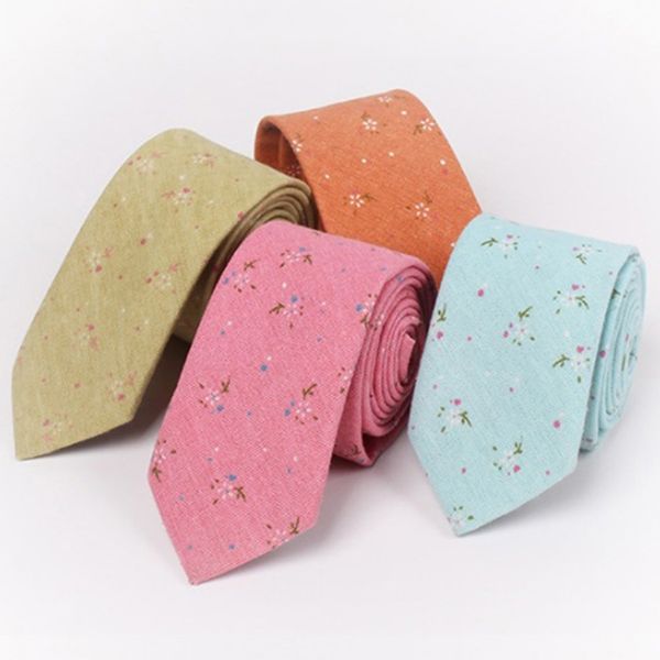 

6cm skinny formal floral neck tie fashion men business cotton ties male wedding casual neckwears bigsweety, Blue;white