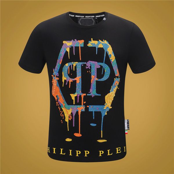 

2020ss spring and summer new t-shirt high grade cotton printing short sleeve round neck panel luxury t-shirt size: m-xxxxl- women skull k5, Black;brown