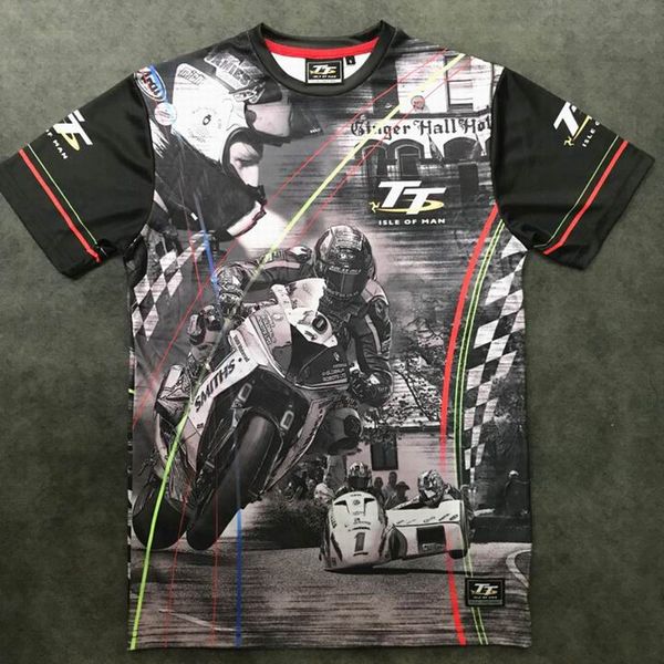 

2018 moto racing остров мэн гонки пользовательские печатные футболки мужские летние горные курсы футболка b