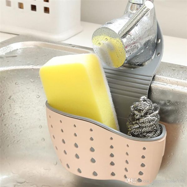 Prateleira de pia sabão esponja cremalheira suporte banheiro cozinha armazenamento copo de sucção cozinha organizador lavatório