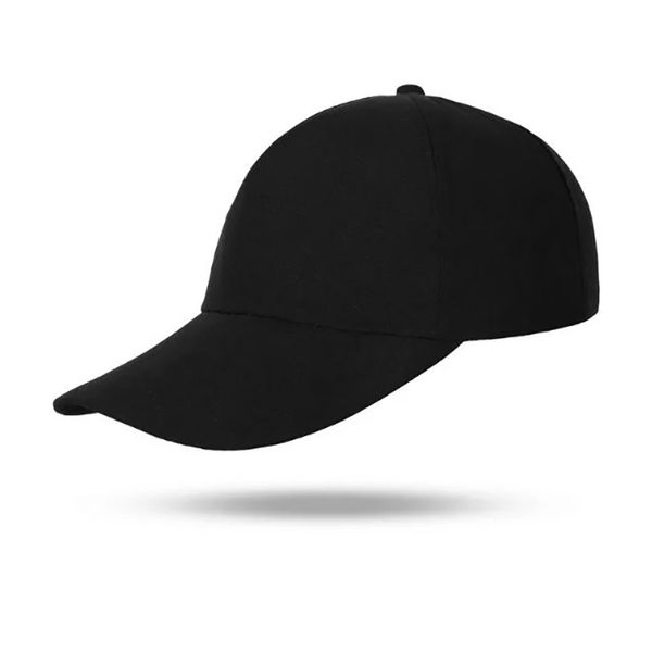 

2020 baseball hat new cover sun hat cf802 pure polyester cap 6 colors, Black;white