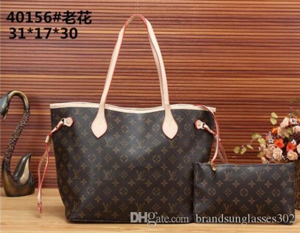 

luxury womens louis vuitton lv designer handbags ladies composite tote pu clutch shoulder bags female purse with wallet, White;black