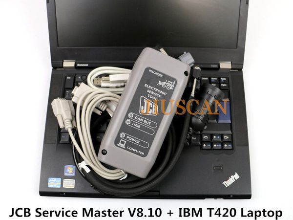 

jiuscan jcb diagnostic jcb service master + ibm t420 lapfull set v8.10 excavator construction electronic service tool